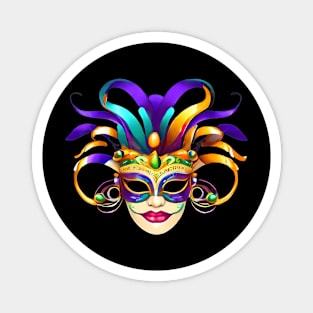 Dynamic for Mardi Gras Revelry Magnet